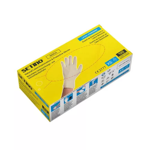 Setino púderezett latex kesztyű XL méret