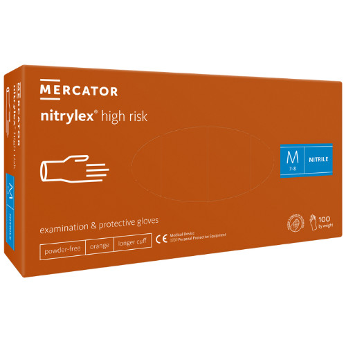 Nitrylex High Risk orange narancs nitril kesztyű
