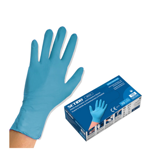Setino kék nitril kesztyű XL méret