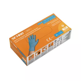 Setino Premium erősített 6g kék nitril kesztyű