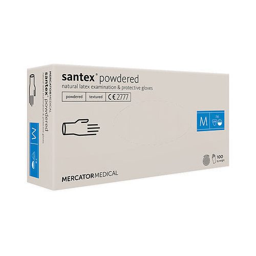 Mercator Santex púderezett latex kesztyű XS méret
