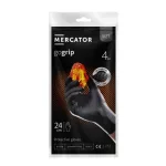 Mercator GoGrip black fekete Prémium nitril kesztyű 4 darabos L méret
