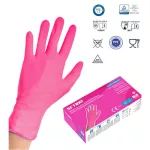 Setino rózsaszín/pink nitril kesztyű XS méret