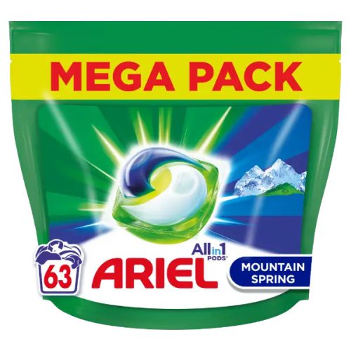 Ariel mosókapszula 63 db-os ALL IN 1 Mountain Spring