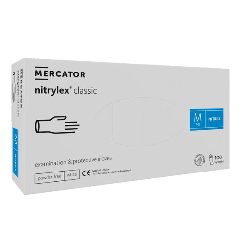 Nitrylex White fehér nitril kesztyű