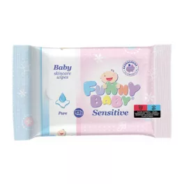 Funny Baby Sensitive Nedves törlőkendő  60 db