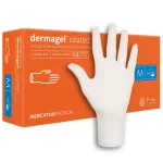 Mercator Dermagel púdermentes latex kesztyű, fehér XS méret
