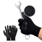 MERCATOR tech black+black PU mártott kesztyű XXL méret