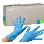  Zarys® easyCARE LONG, hosszított, kék, púdermentes nitril kesztyű