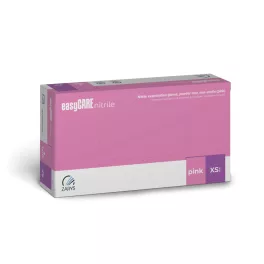    Zarys® easyCARE pink, rózsaszín, eldobható, púdermentes nitril kesztyű