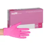  Zarys® easyCARE pink, rózsaszín, eldobható, púdermentes nitril kesztyű